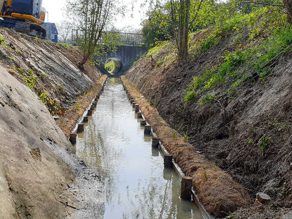 Flood Prevention works with Environmental habitat for local Parish Council